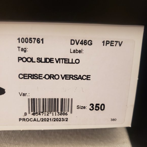 Versace Slides Cerise - Picture 5 of 5